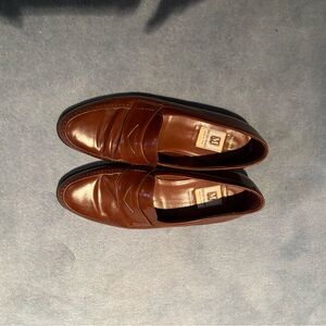 Bruno Magli 'Vienna' brown leather penny loafers